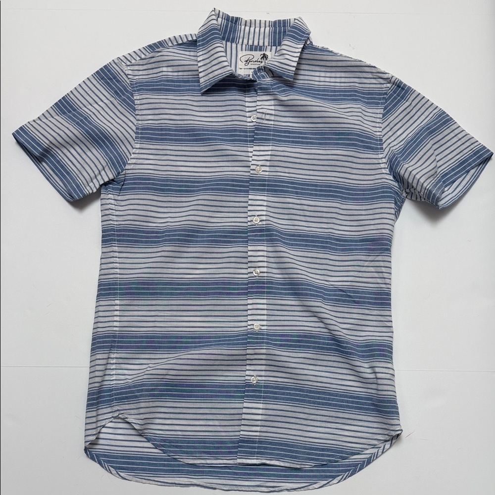 Bonobos Men’s Slim Fit Medium Button Up Collared Shirt Cotton EUC